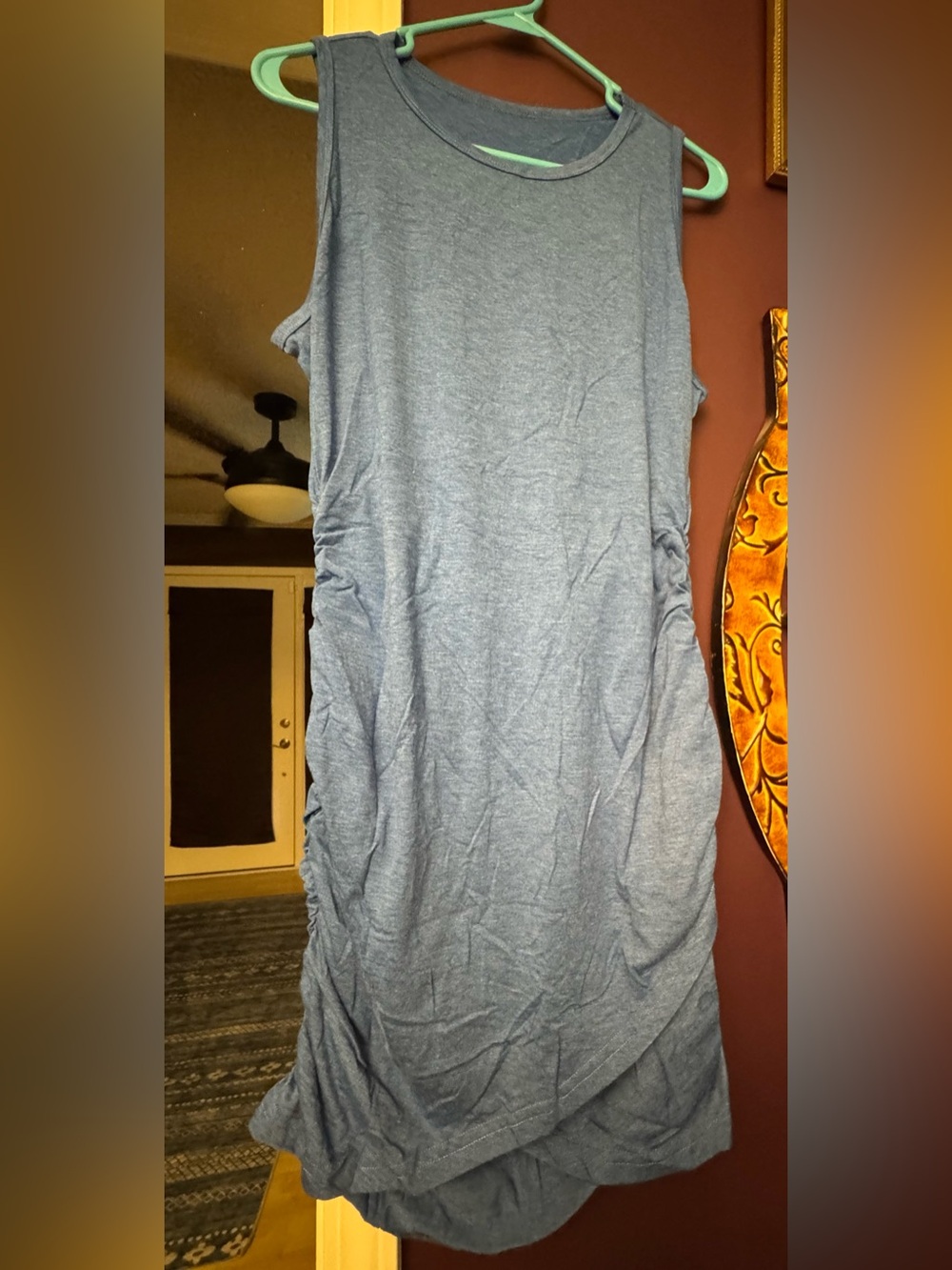 Women's Sleeveless Tank Top - Blue - Picture 3 of 4